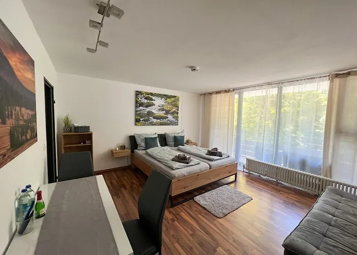 Helle Fewo Am Waldrand - Mit Balkon, Pool & Sauna
